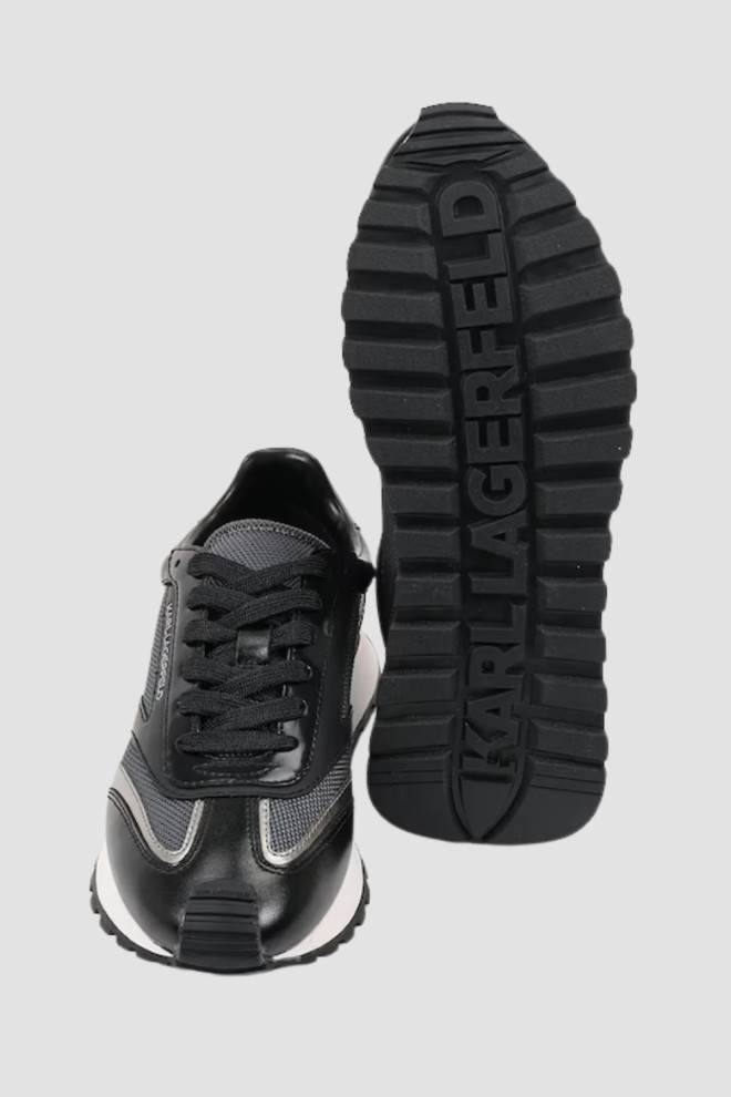 KARL LAGERFELD Adidași KAIRO NFT Peep Lo Lace negri pentru femei