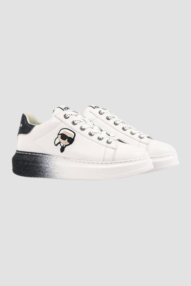 KARL LAGERFELD White women's KAPRI Ombre NFT Lo Lace sneakers