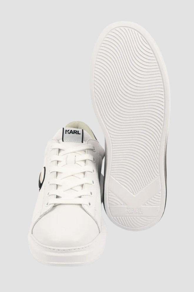 KARL LAGERFELD White men's leather Ombre KAPRI sneakers