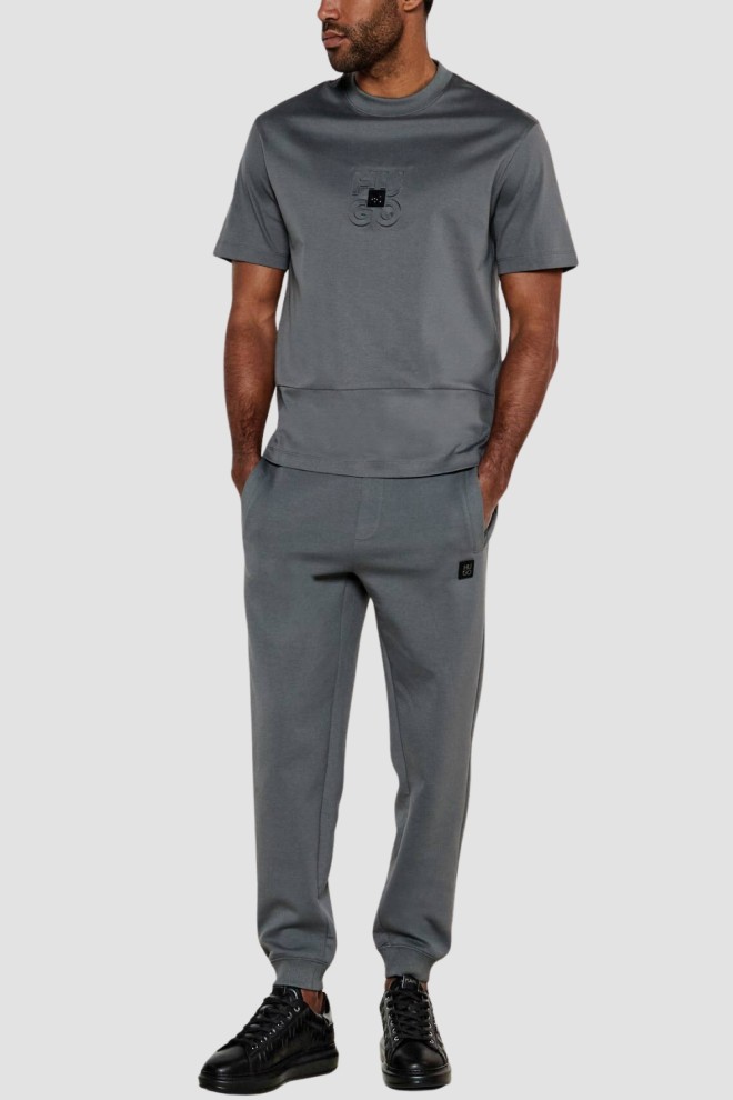 KARL LAGERFELD Чорні чоловічі кросівки KAPRI MENS Monogram Emboss Lo