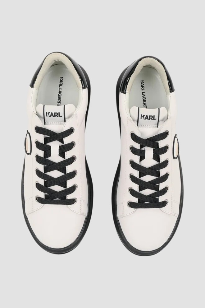 KARL LAGERFELD Białe męskie sneakersy KAPRI MENS Karl NFT Lo Lace