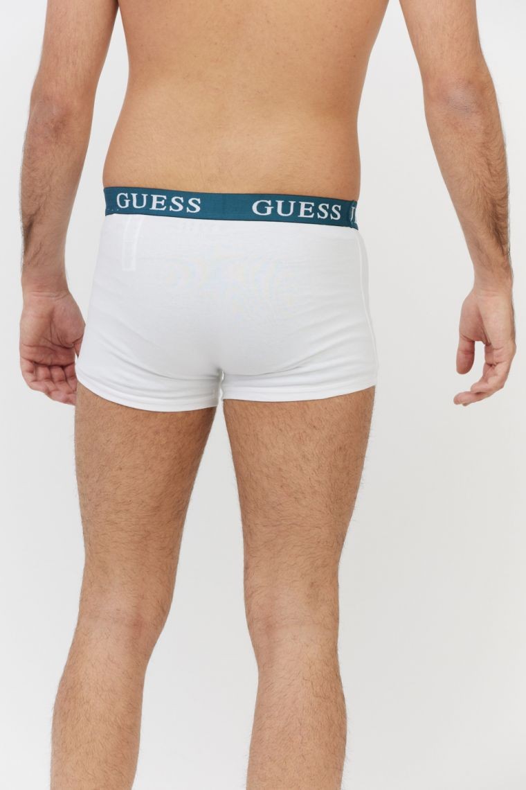 GUESS Green, white and nautical men's boxer shorts 3 packs