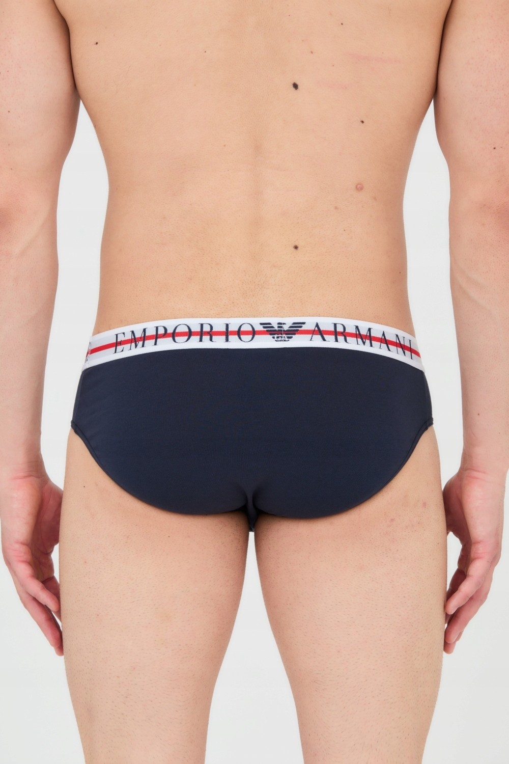 EMPORIO ARMANI Navy blue briefs 3-pack