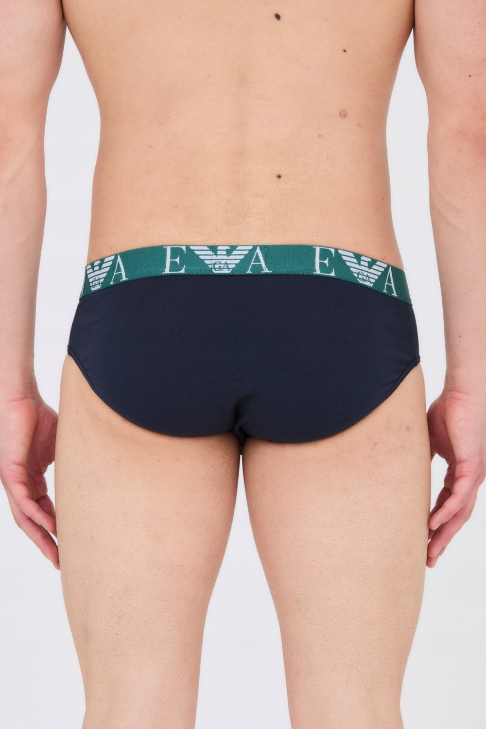 EMPORIO ARMANI Navy blue briefs 3-pack