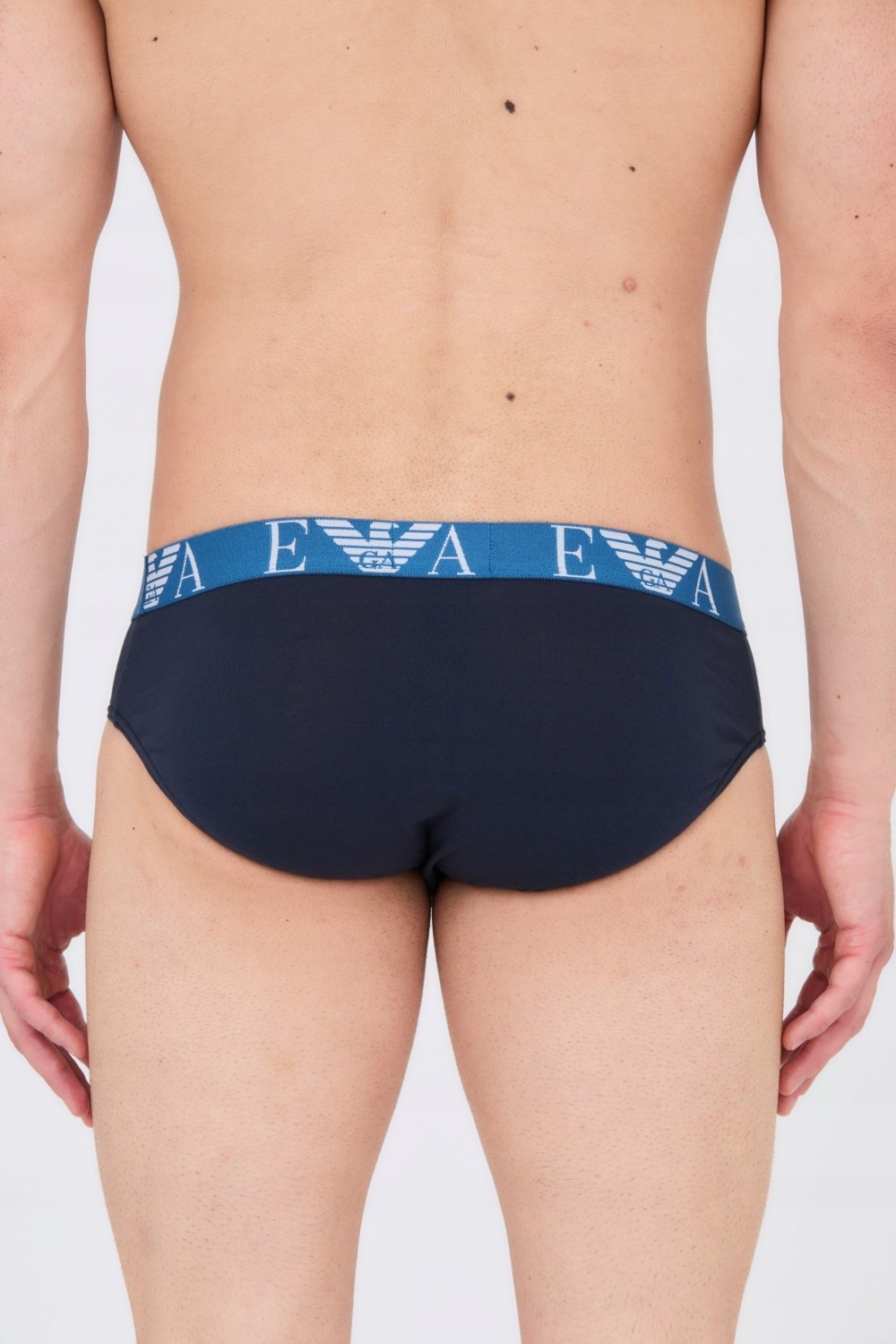 EMPORIO ARMANI Navy blue briefs 3-pack