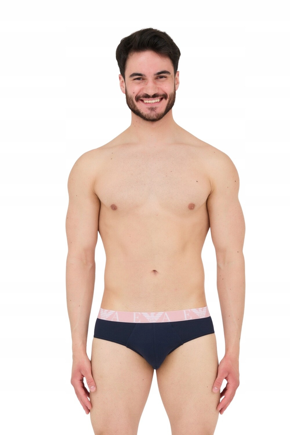 EMPORIO ARMANI Navy blue briefs 3-pack