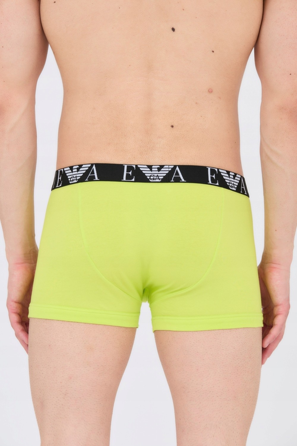 EMPORIO ARMANI Комплет зелено-чорної чоловічої білизни-сліпів 3PACK