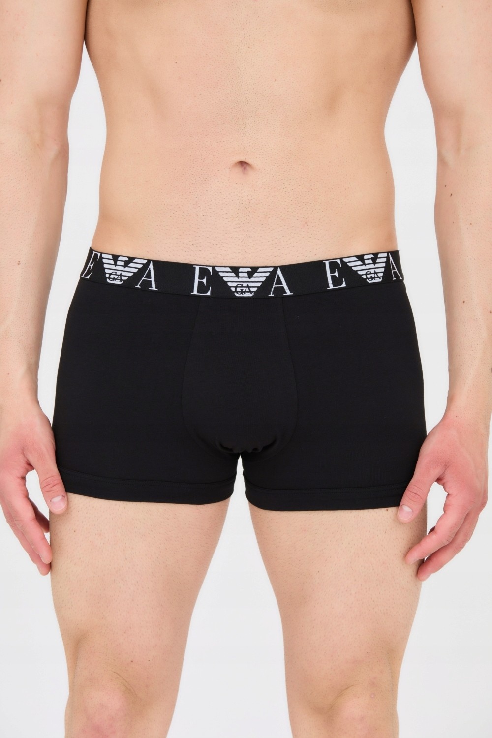 EMPORIO ARMANI Комплет зелено-чорної чоловічої білизни-сліпів 3PACK