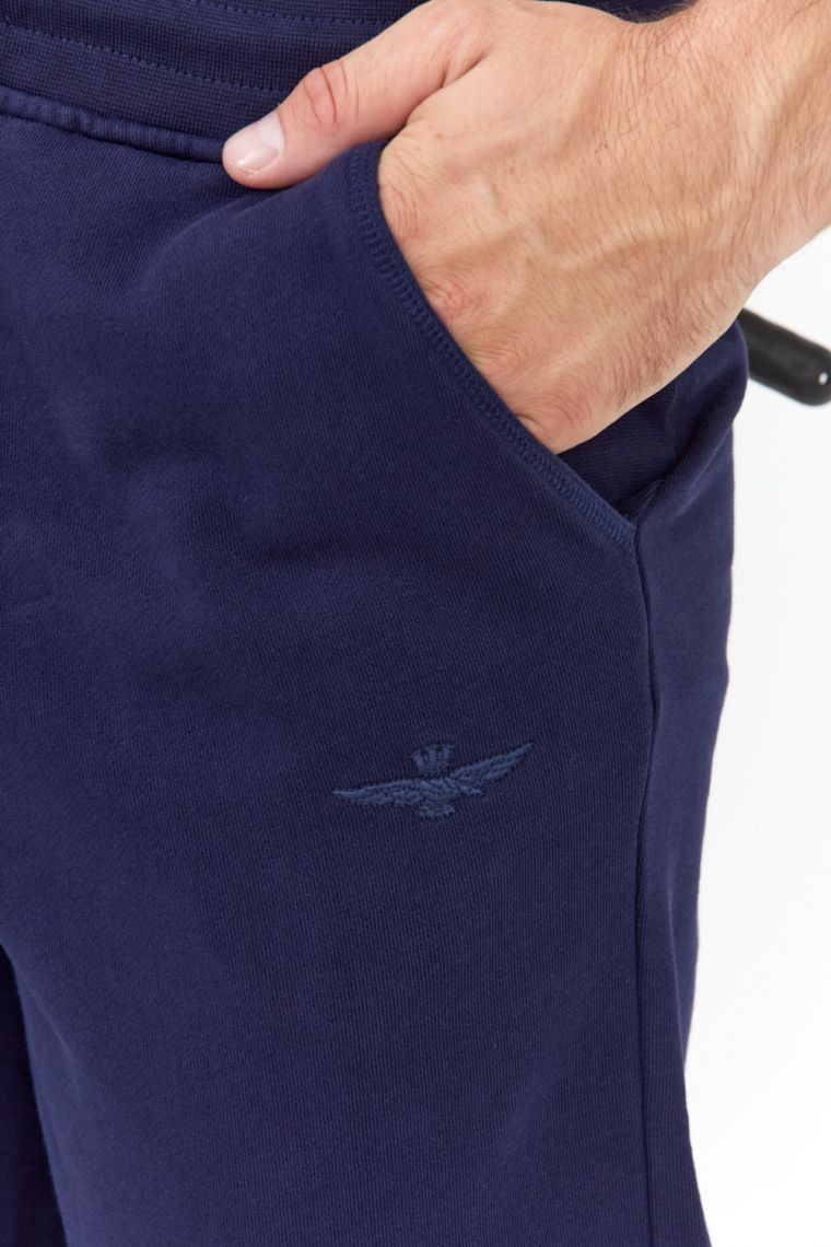 AERONAUTICA MILITARE Navy blue men's sweatpants