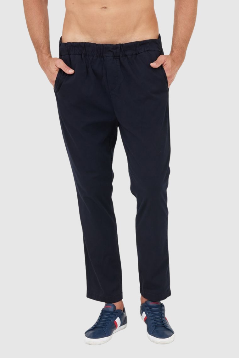 7 FOR ALL MANKIND Granatowe spodnie męskie Jogger Chino