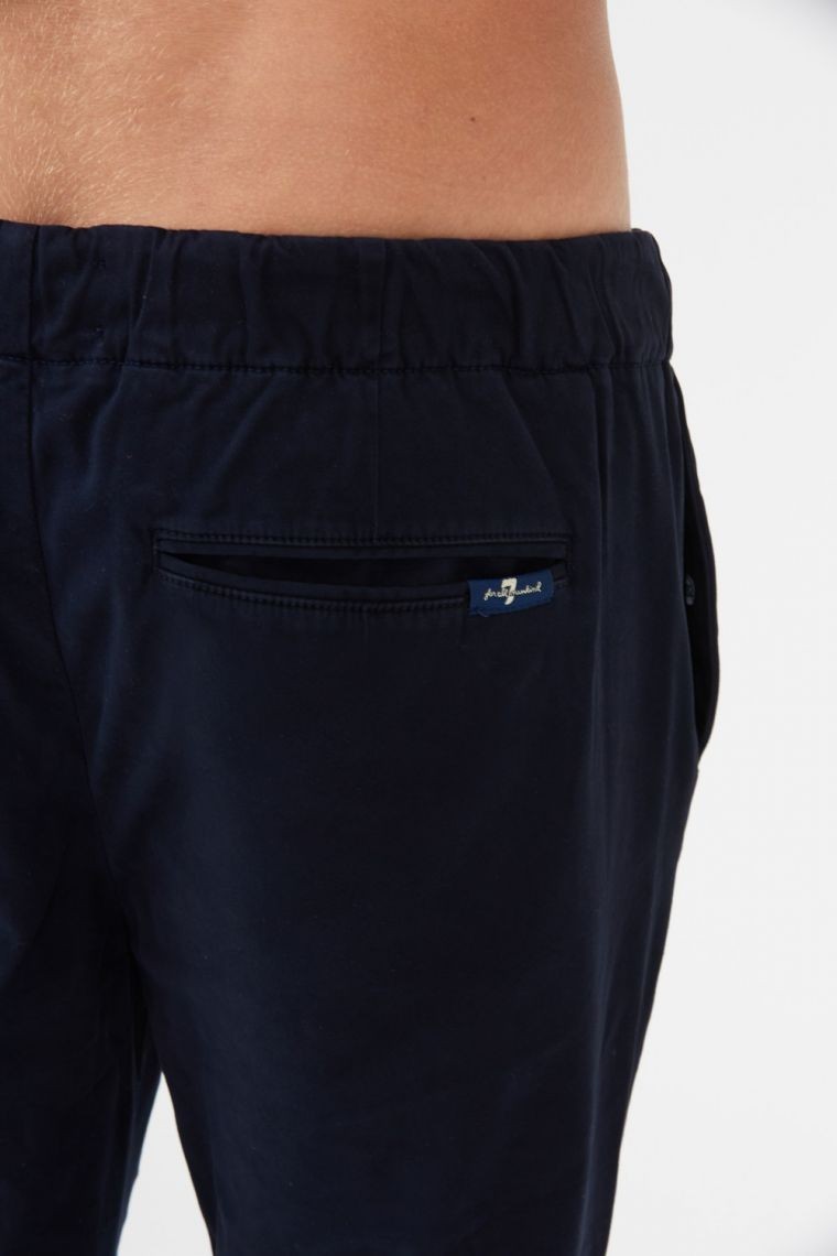 7 FOR ALL MANKIND Granatowe spodnie męskie Jogger Chino