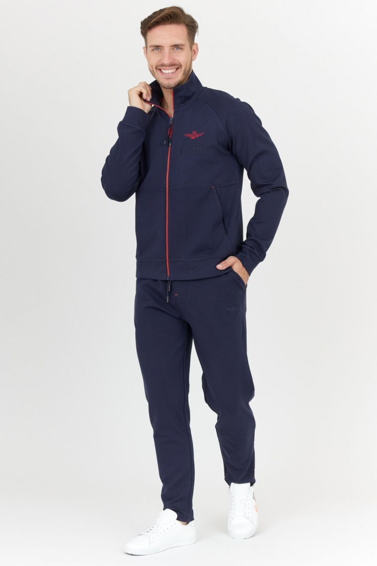 AERONAUTICA MILITARE Navy blue men's sweatpants