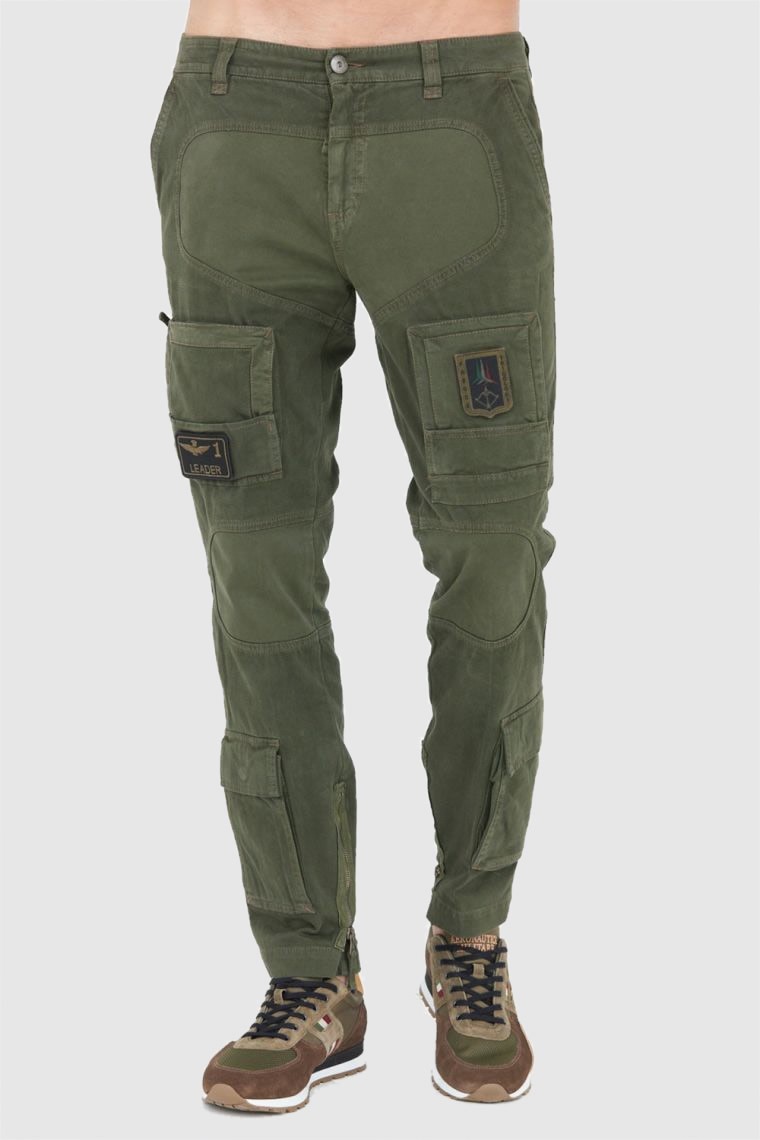 AERONAUTICA MILITARE Men's green combat pants