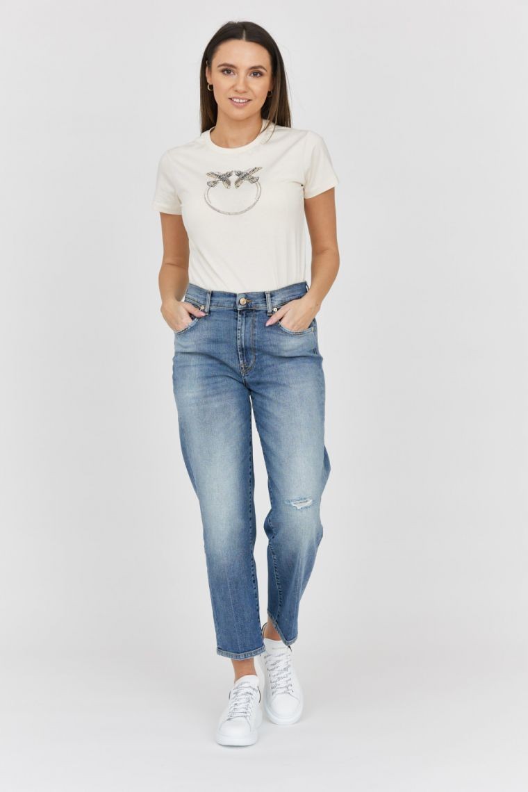 7 FOR ALL MANKIND Light rubbed jeans THE MODERN STRAIGHT Rewritten