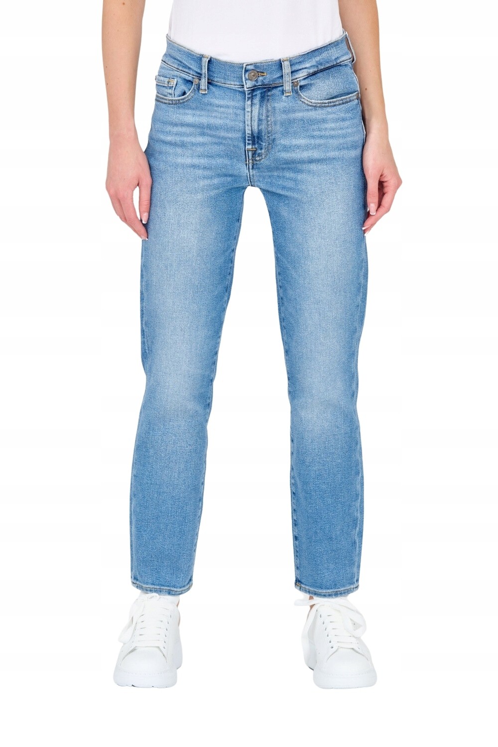 7 FOR ALL MANKIND Niebieskie damskie jeansy Roxanne