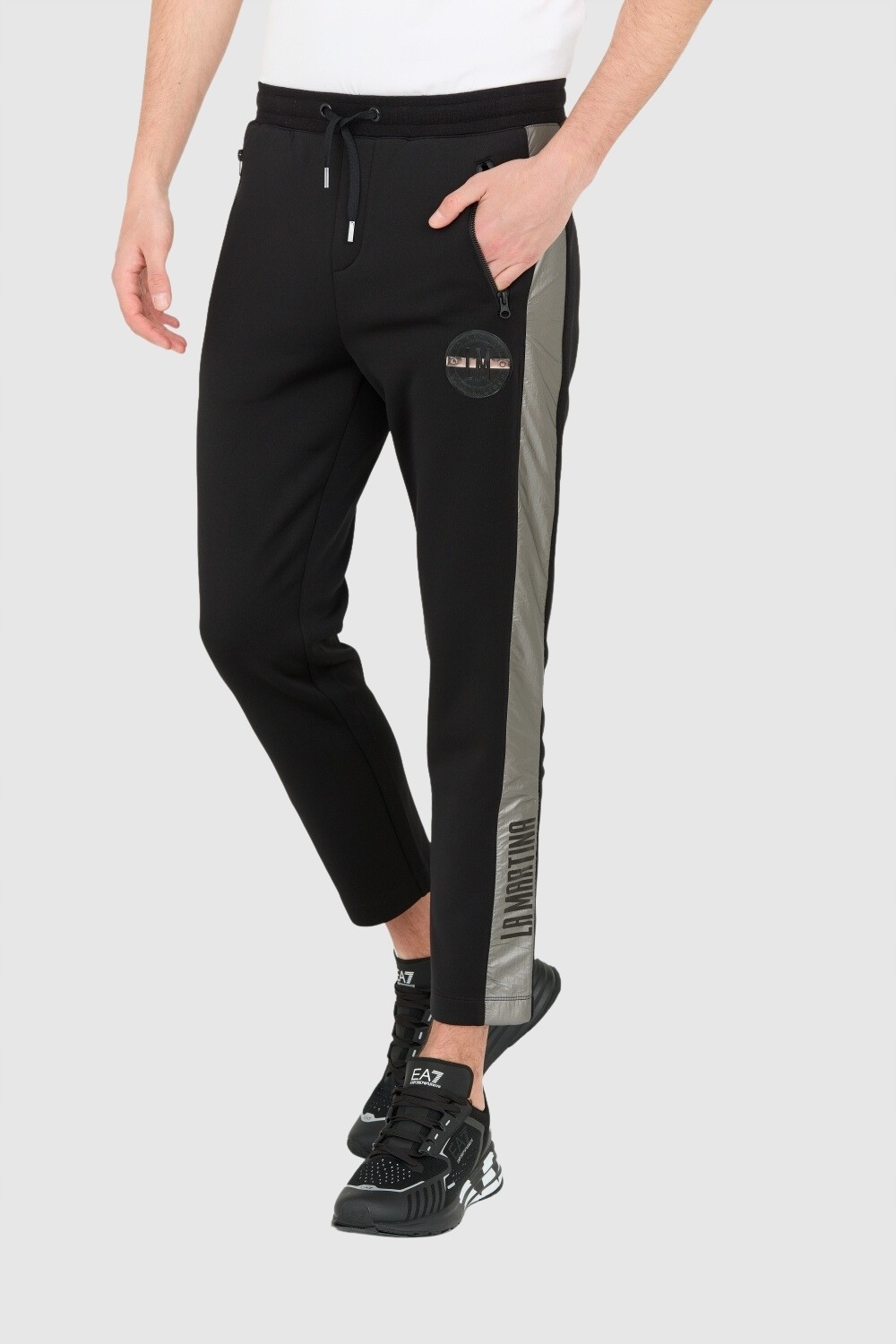 LA MARTINA Black Men's Slim Fit Pants