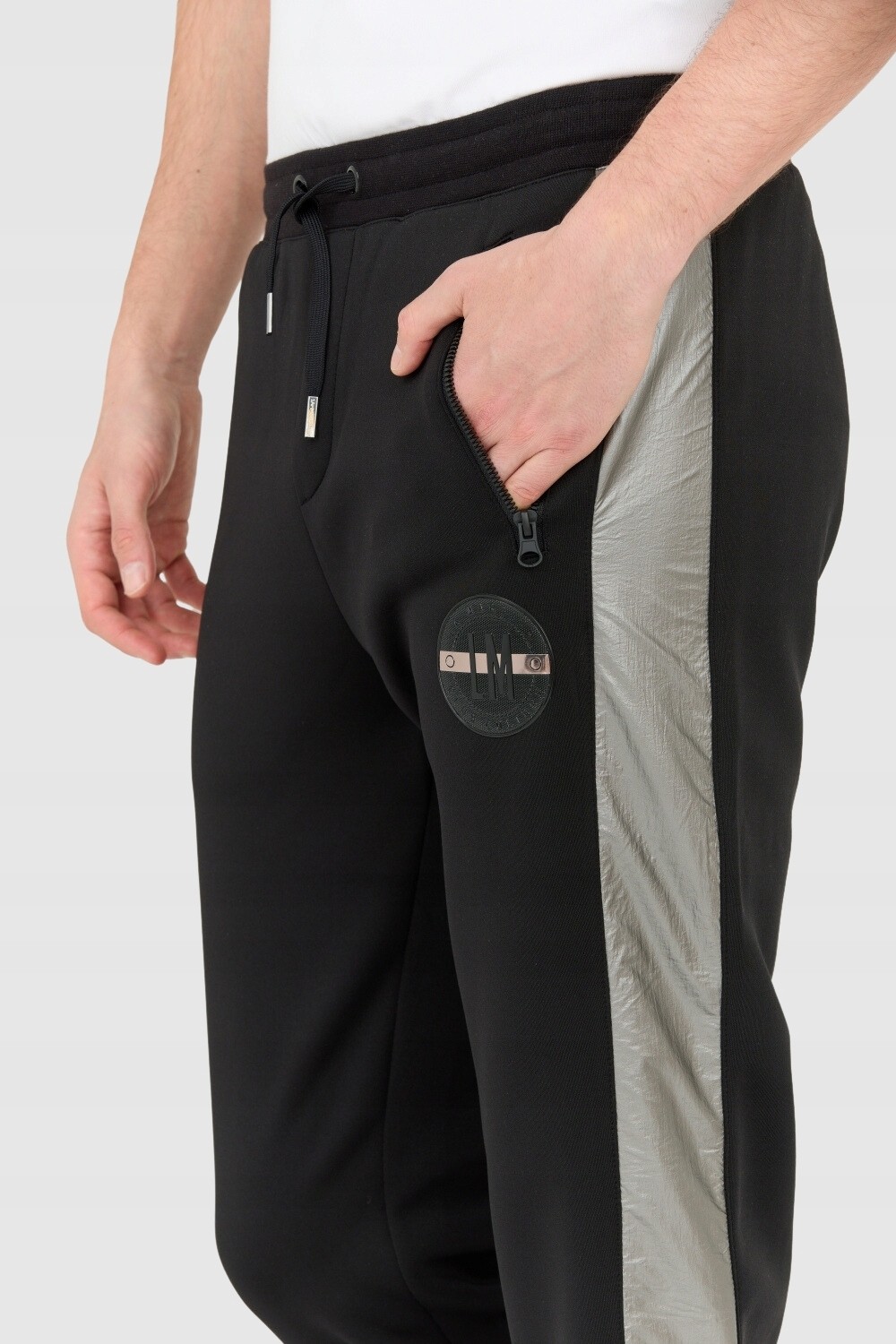 LA MARTINA Black Men's Slim Fit Pants