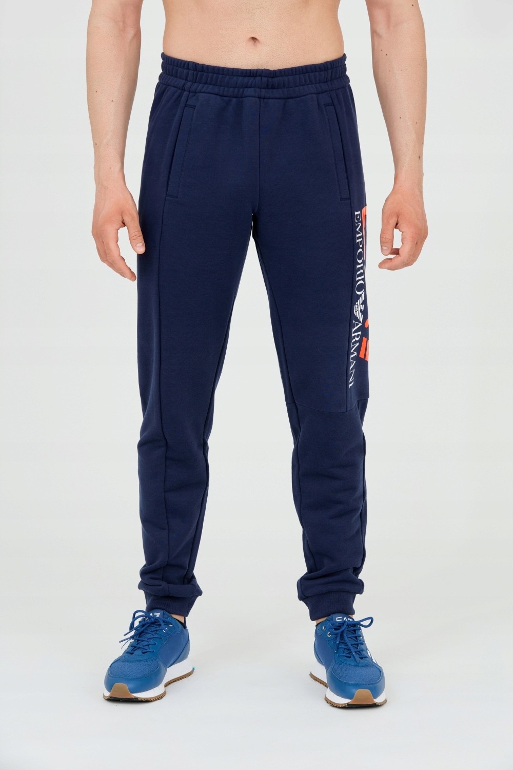 EA7 Long navy blue sweatpants