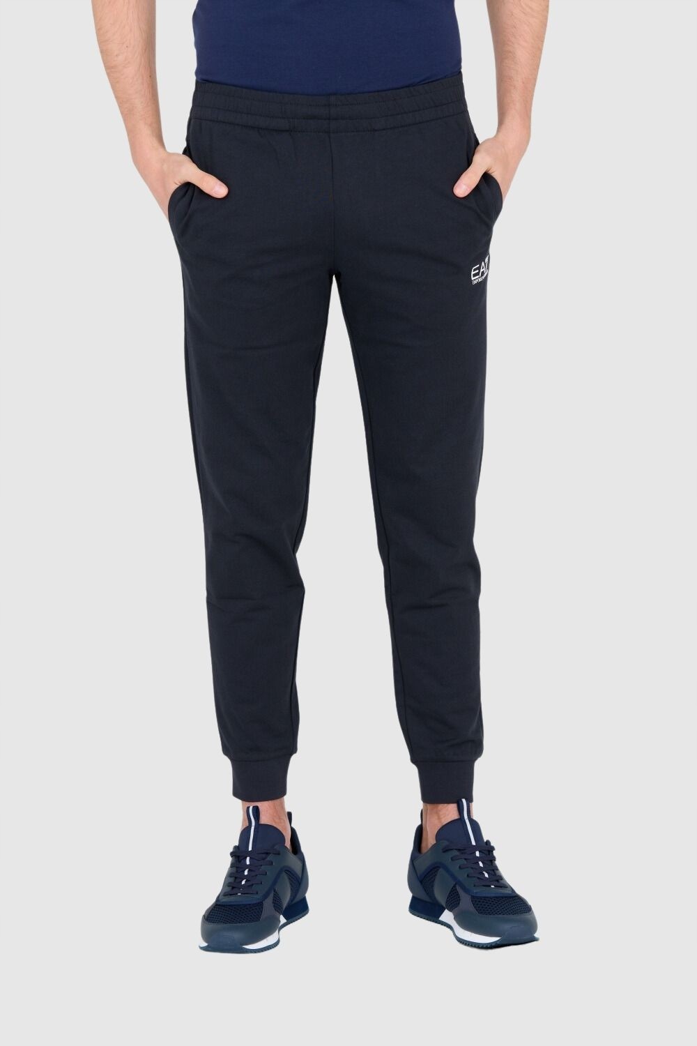 EA7 Navy blue men's sweatpants