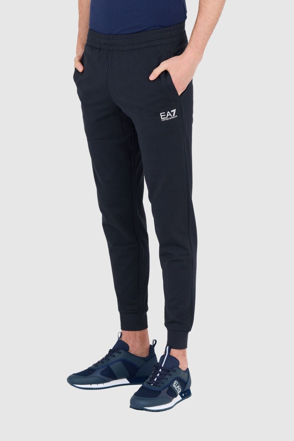 EA7 Navy blue men's sweatpants