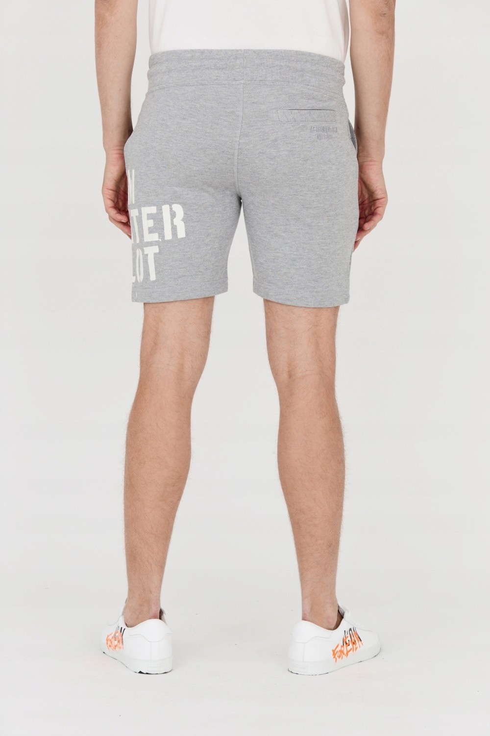 AERONAUTICA MILITARE Сірі чоловічі шорти-бермуди