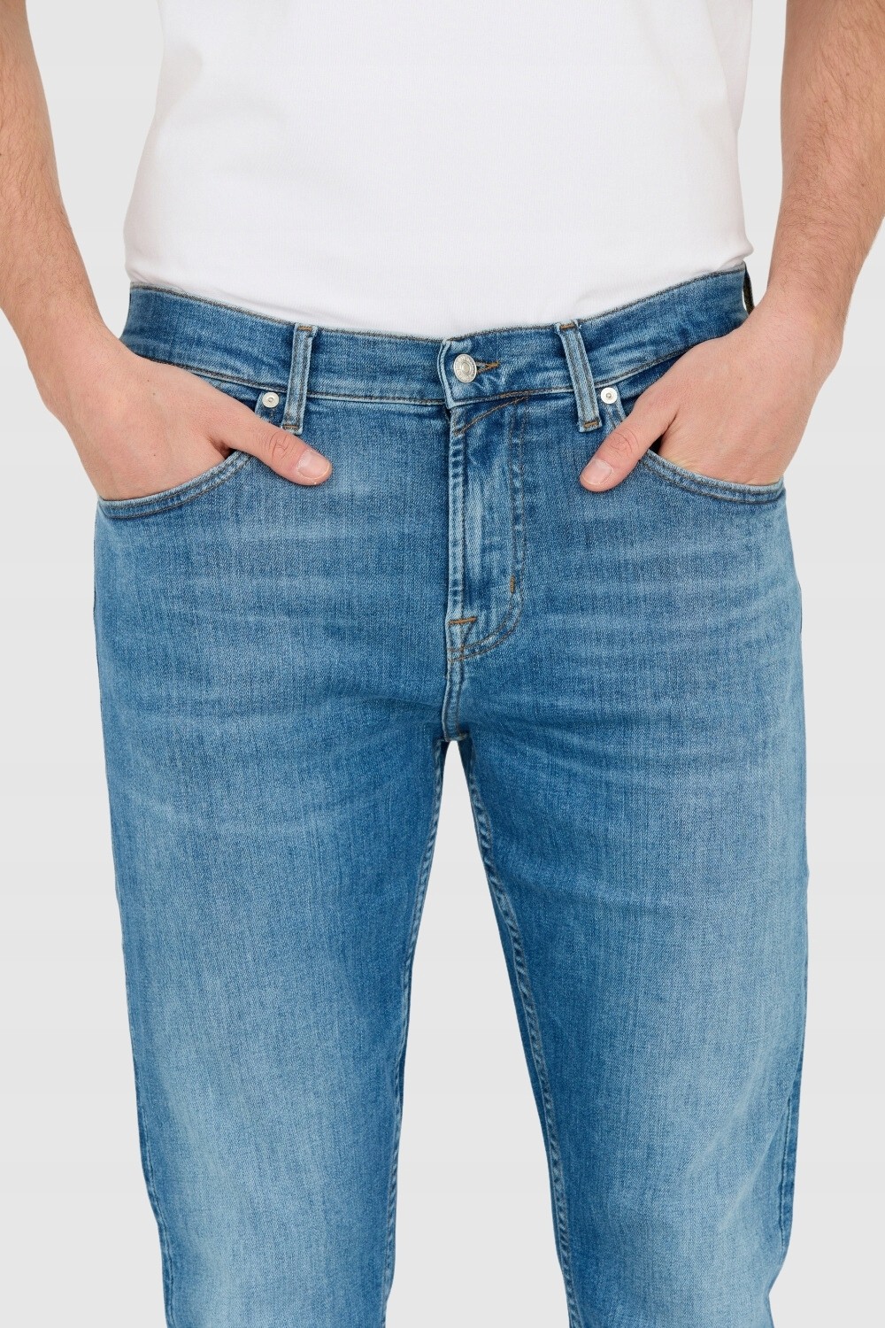 7 FOR ALL MANKIND Niebieskie jeansy męskie