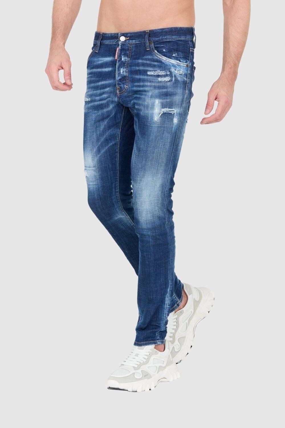 DSQUARED2 Navy blue jeans with rips