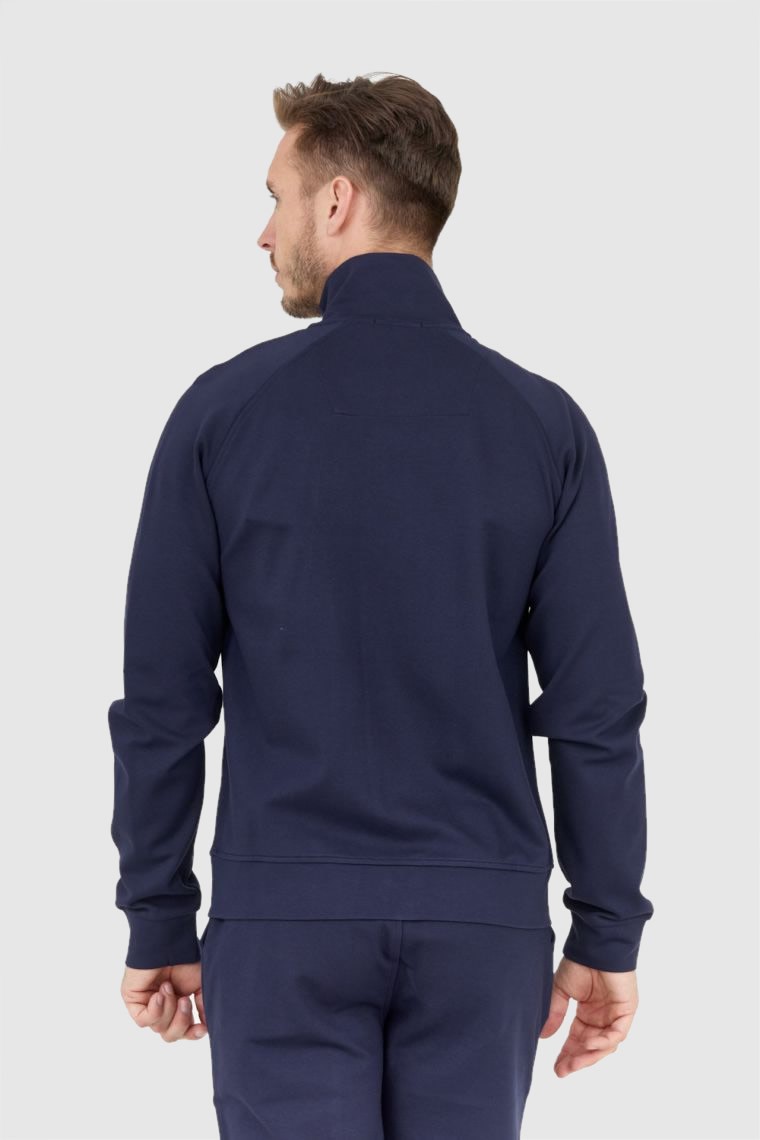 AERONAUTICA MILITARE Men's navy blue zip-up sweatshirt