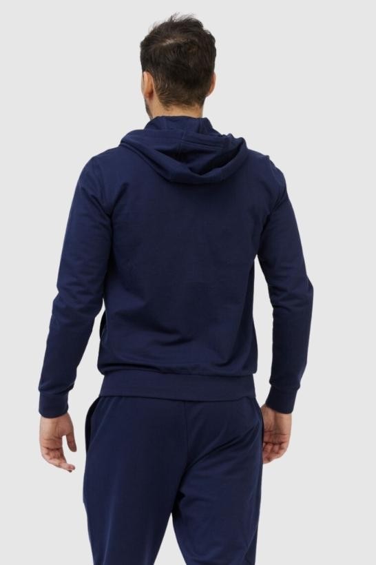 EA7 Men's navy blue sweatshirt with interchangeable logo