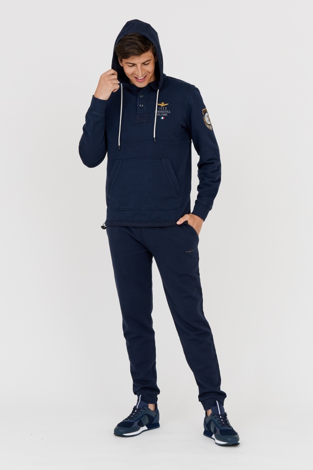 AERONAUTICA MILITARE Men's navy blue sweatshirt