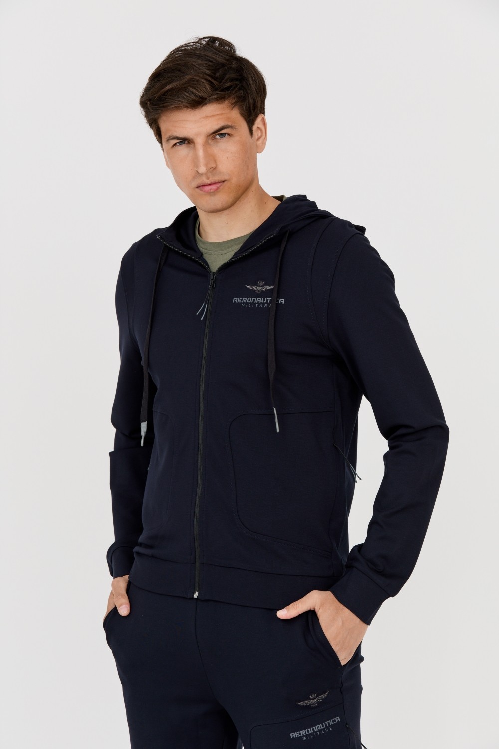 AERONAUTICA MILITARE Men's navy blue sweatshirt