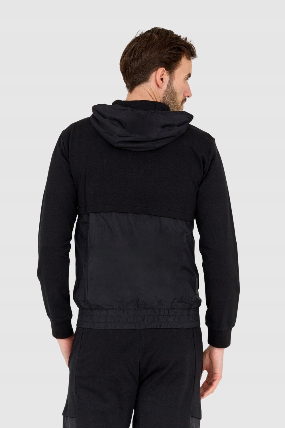 EA7 Black men's hoodie