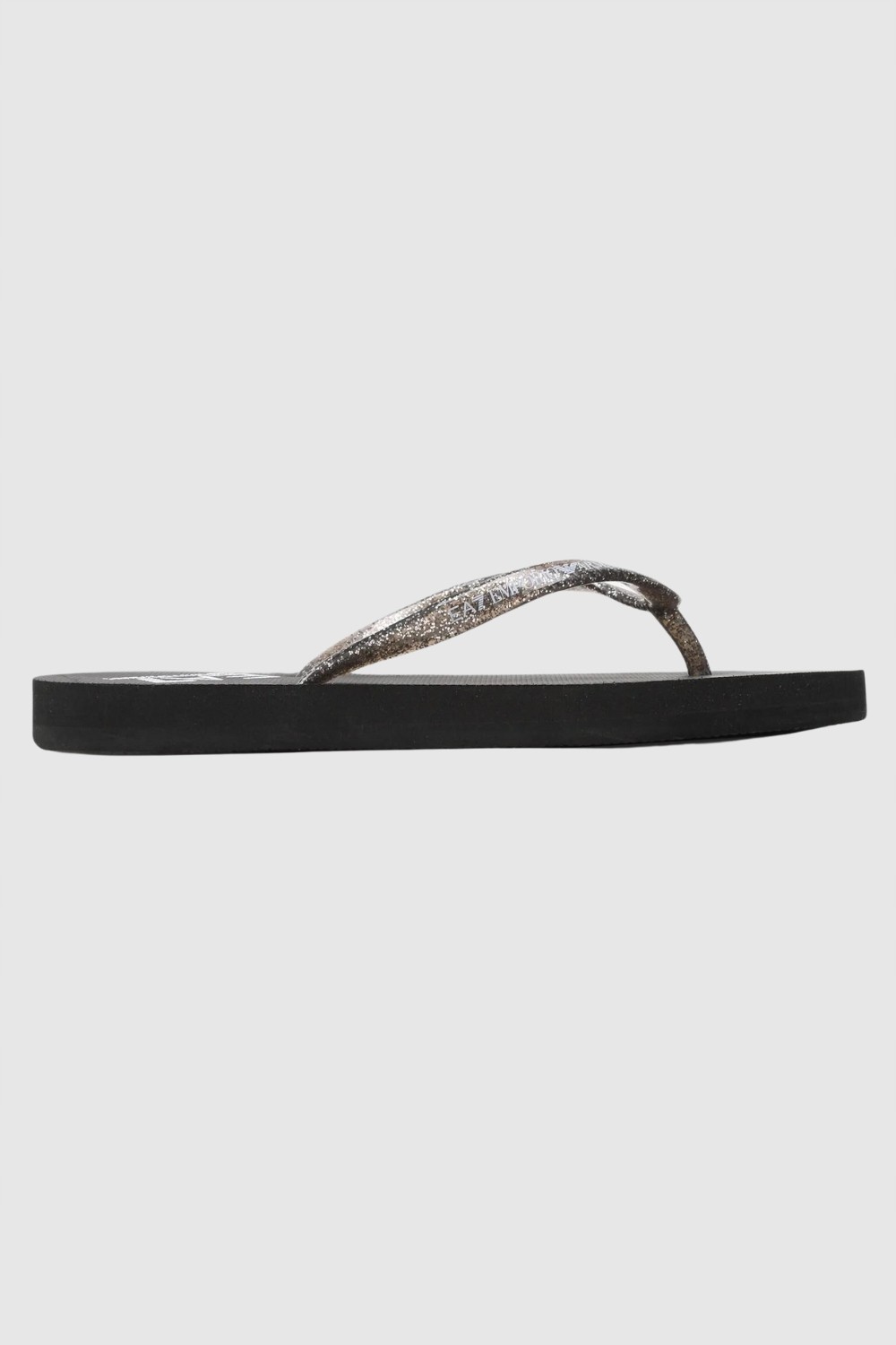 EA7 Black flip flops