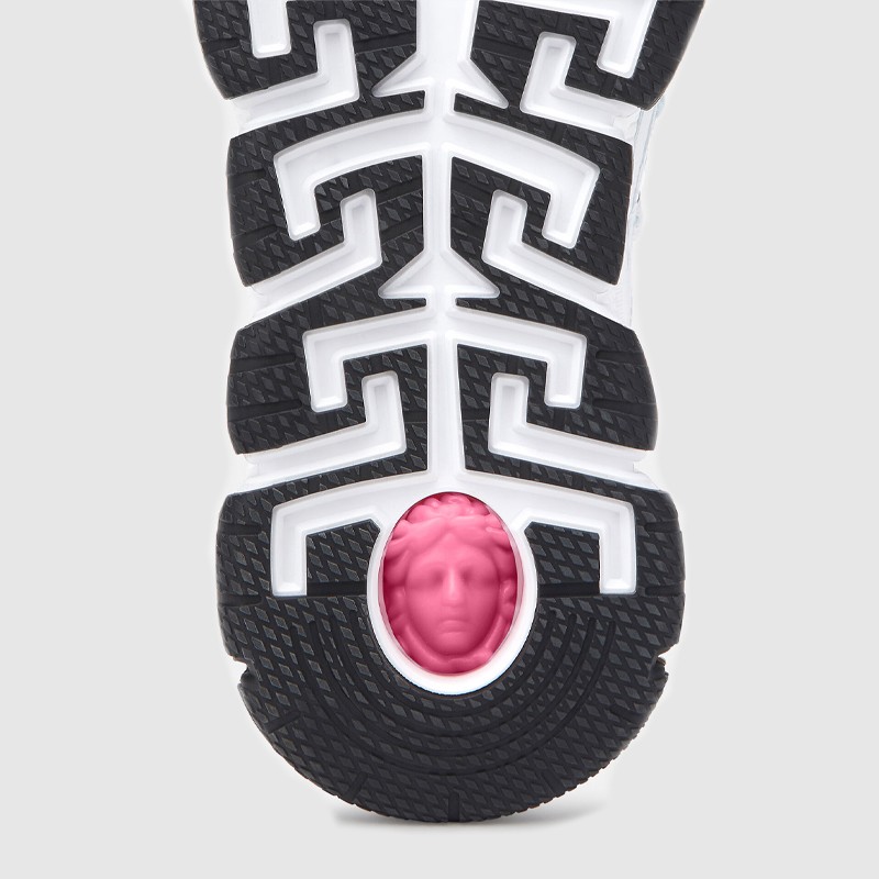 VERSACE Białe sneakersy damskie Trigreca