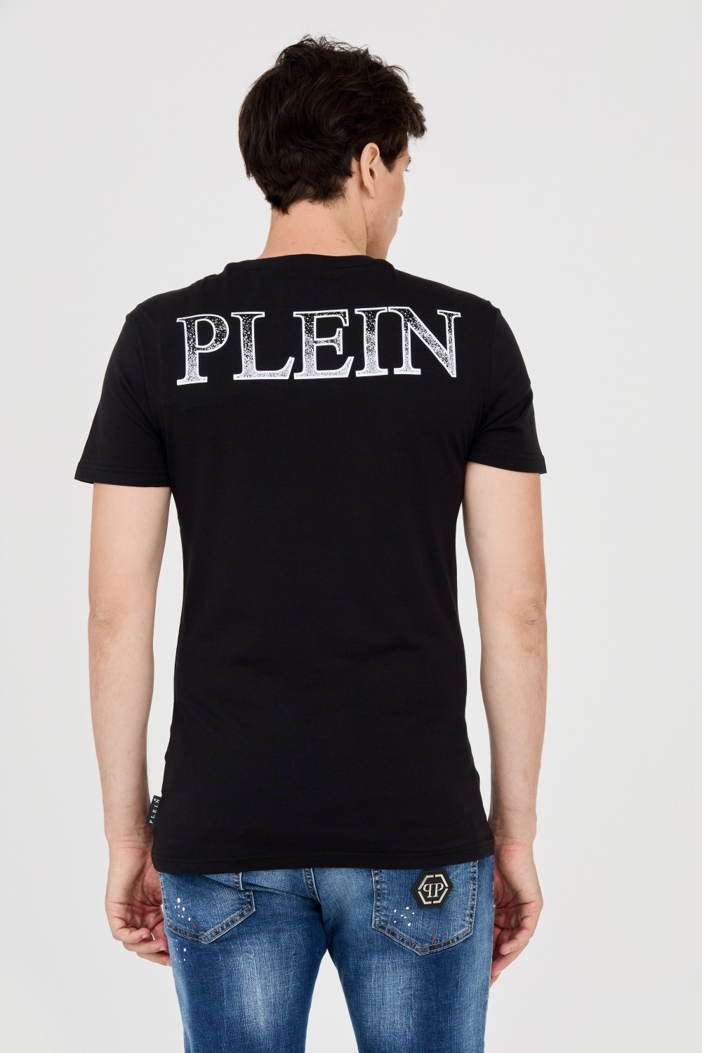 PHILIPP PLEIN T-shirt with skull in flames