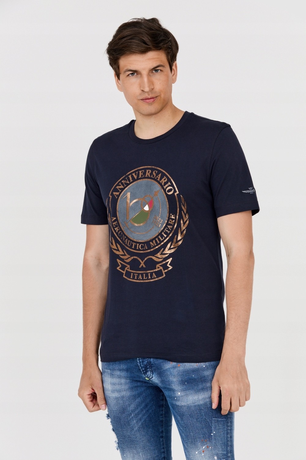 AERONAUTICA MILITARE Men's navy blue t-shirt