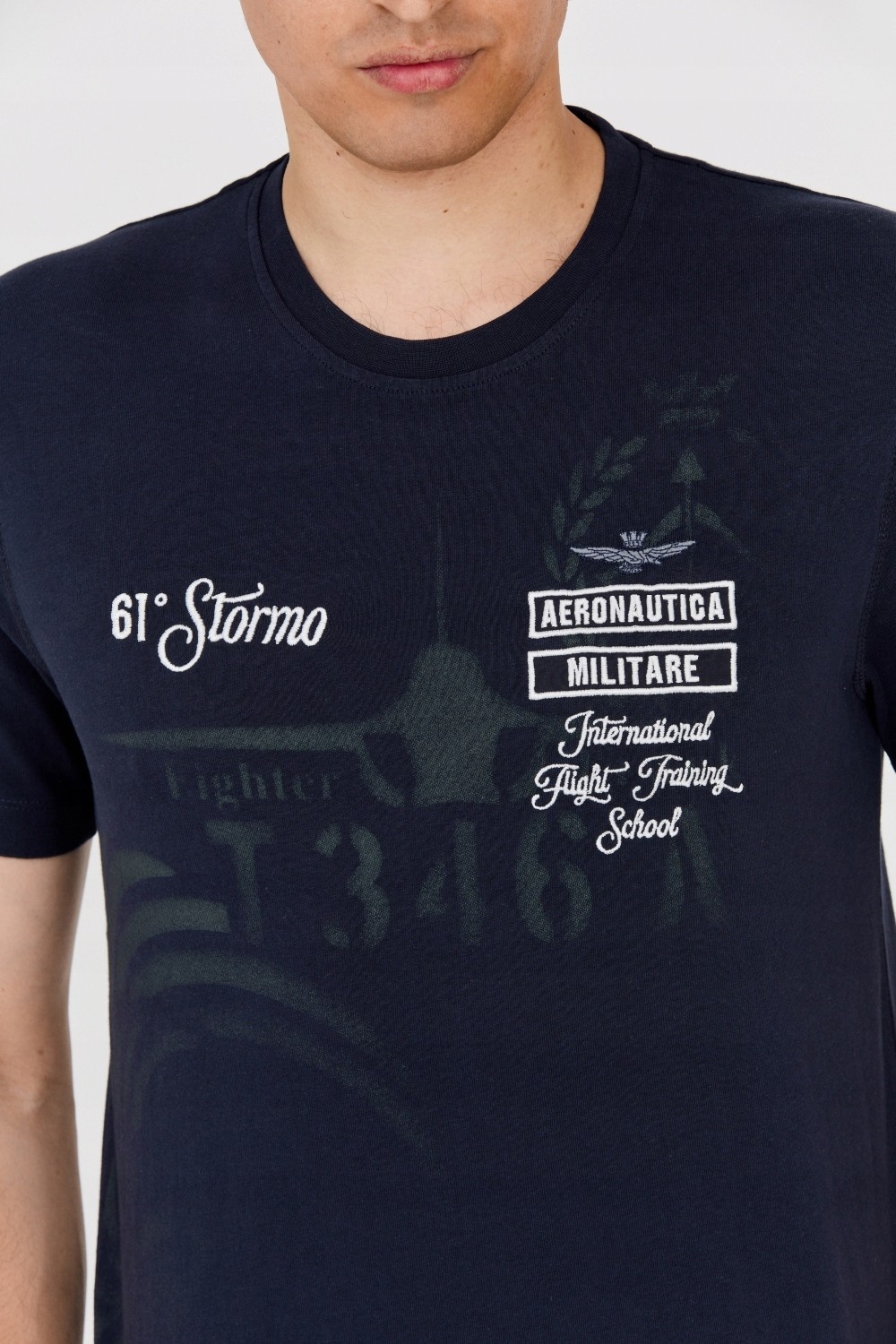 AERONAUTICA MILITARE Men's navy blue t-shirt