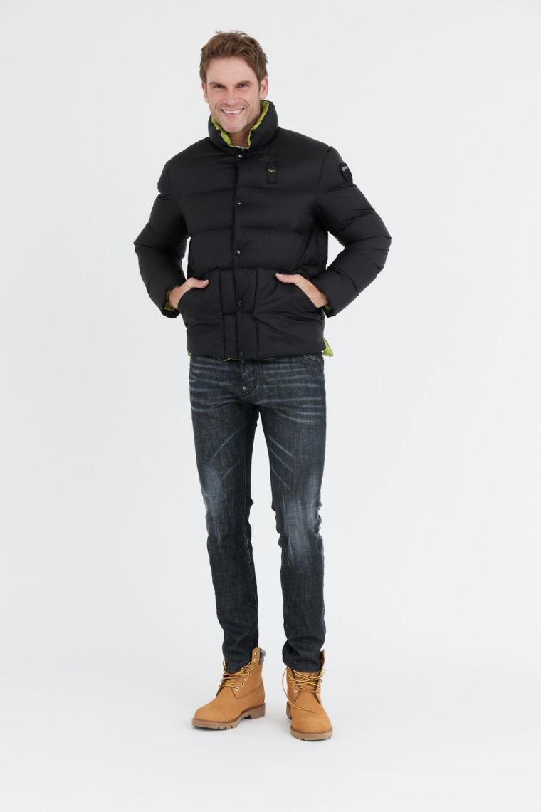 BLAUER Black men's down jacket FLETCHER