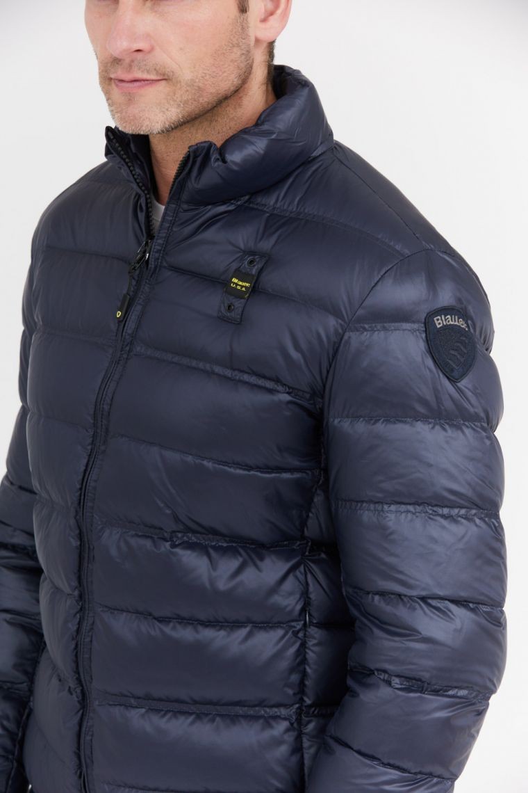 BLAUER Men's navy blue down jacket Seth