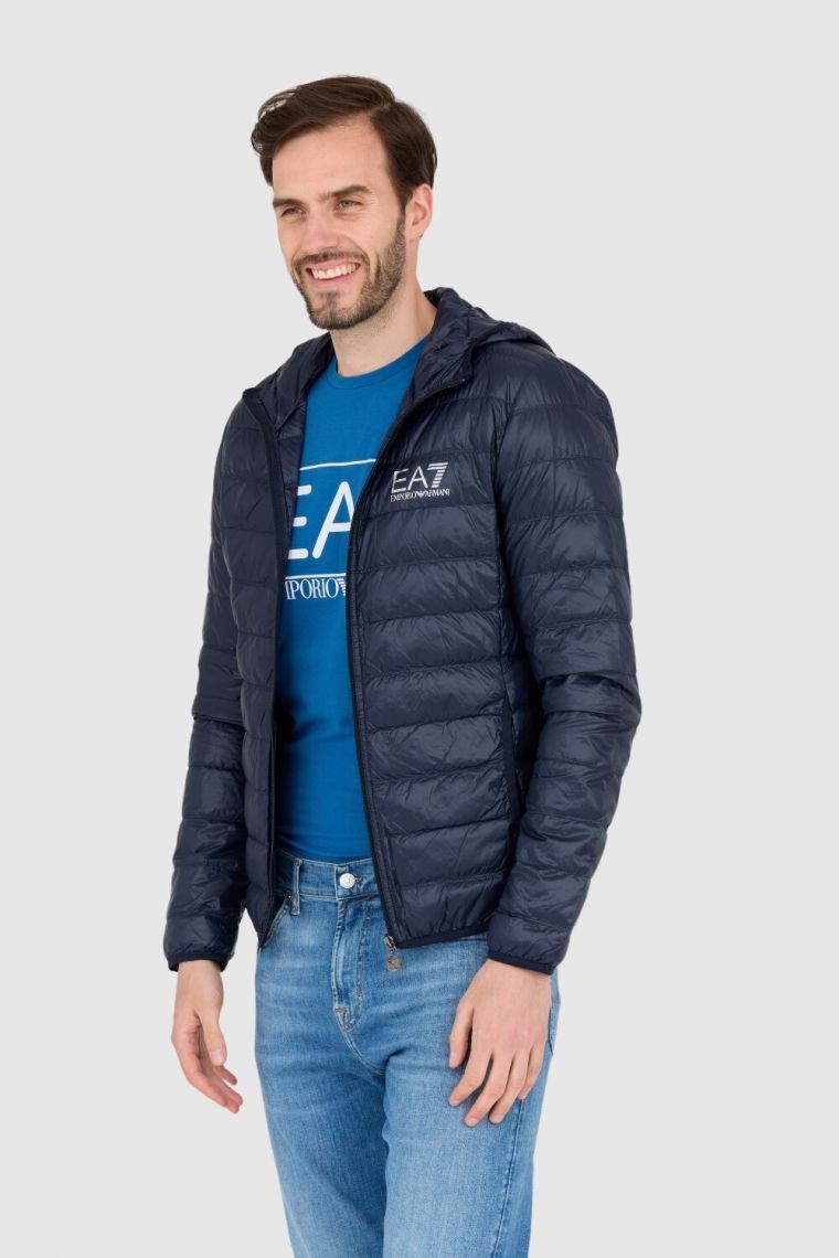 EA7 Down jacket navy blue