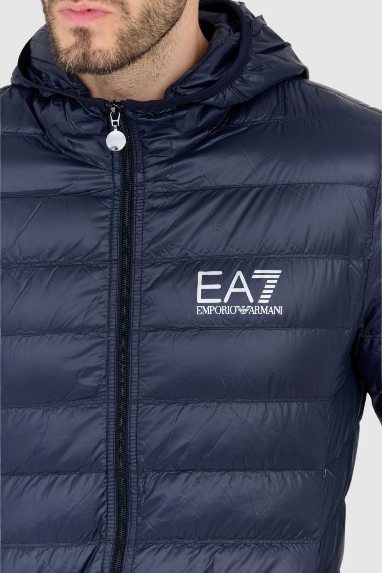 EA7 Down jacket navy blue