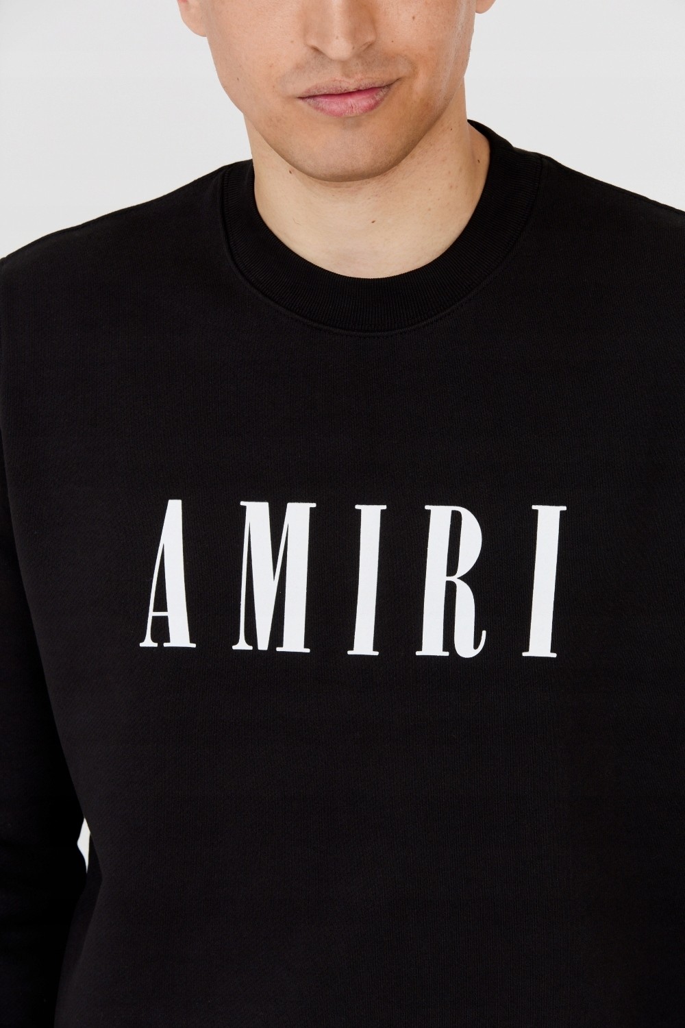 AMIRI Black men's sweatshirt with large white logo