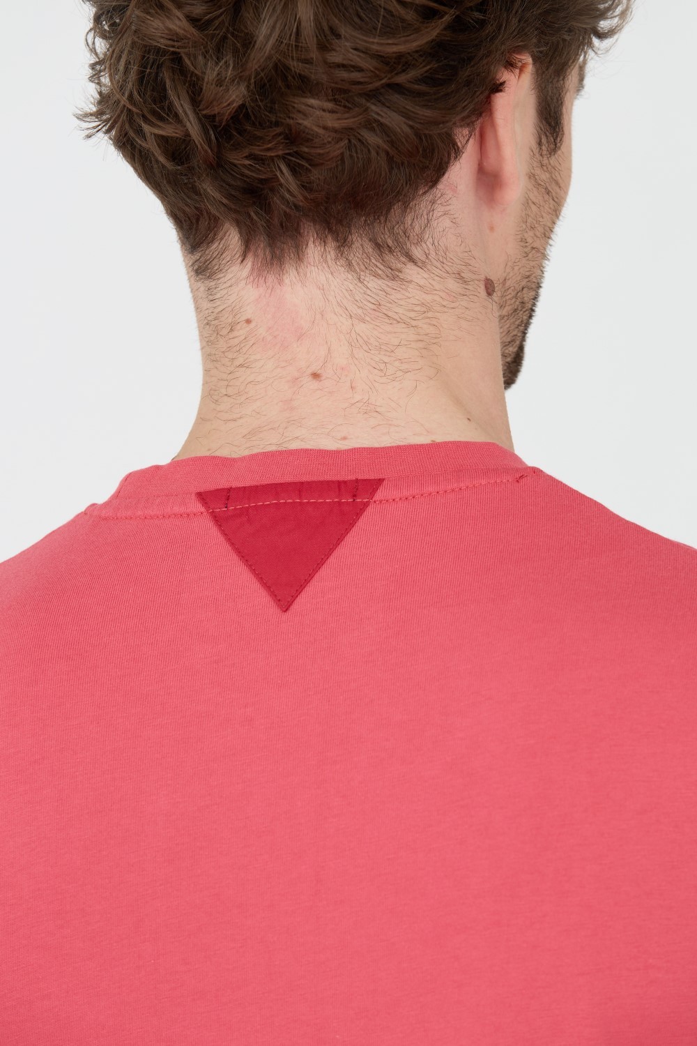 AERONAUTICA MILITARE Tricou roz din bumbac pentru bărbați