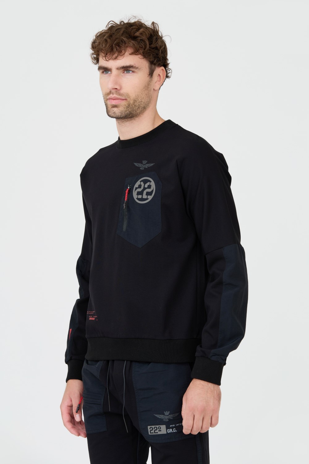 AERONAUTICA MILITARE Black sweatshirt