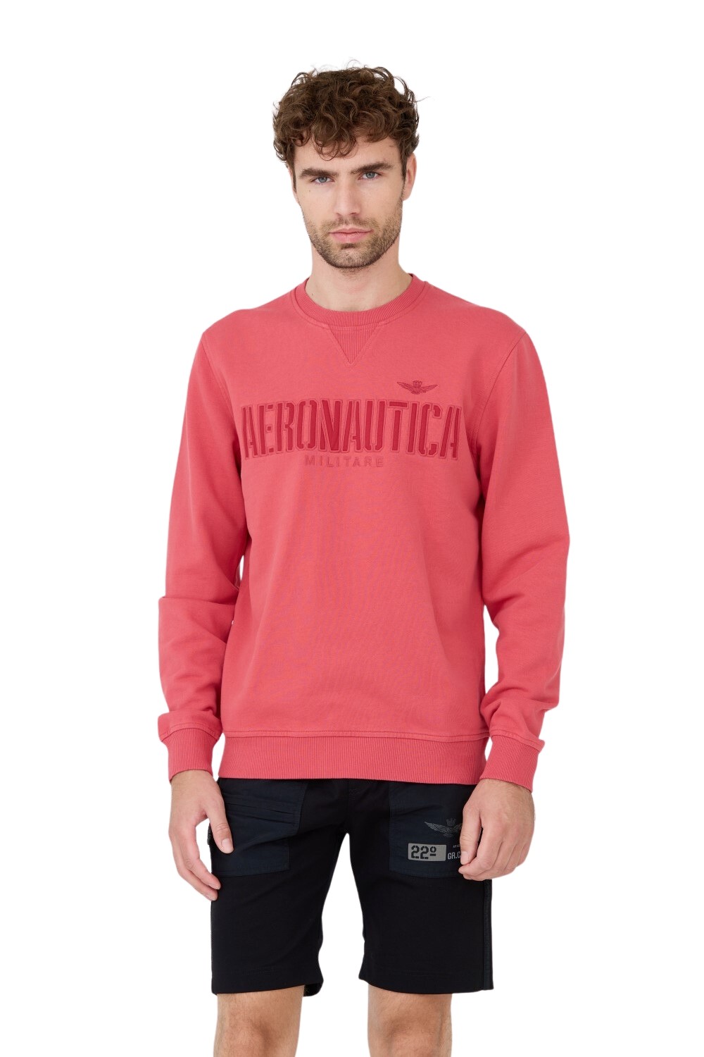 AERONAUTICA MILITARE Różowa męska bluza