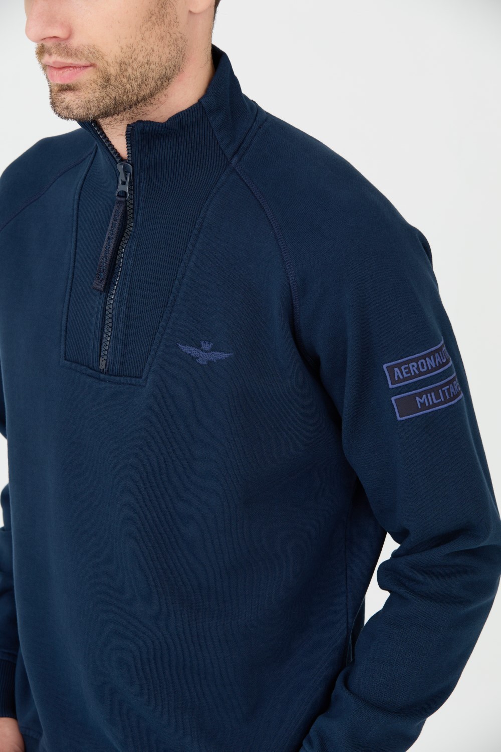 AERONAUTICA MILITARE Navy blue sweatshirt