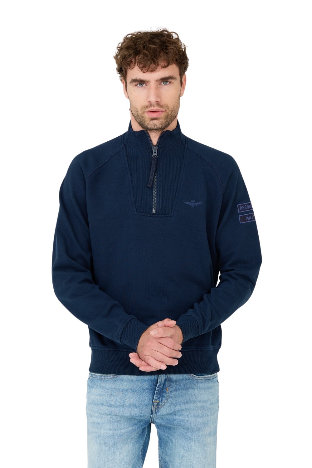 AERONAUTICA MILITARE Navy blue sweatshirt