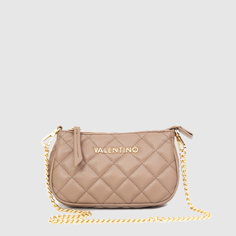 VALENTINO Podwójna torebka ocarina crossbody w kolorze taupe