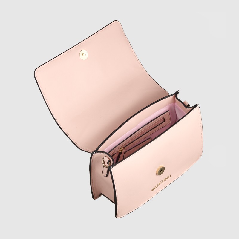 VALENTINO Różowa torebka z sercem sery satchel