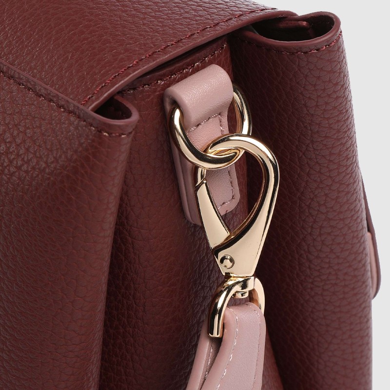 VALENTINO Maroon alexia postbag